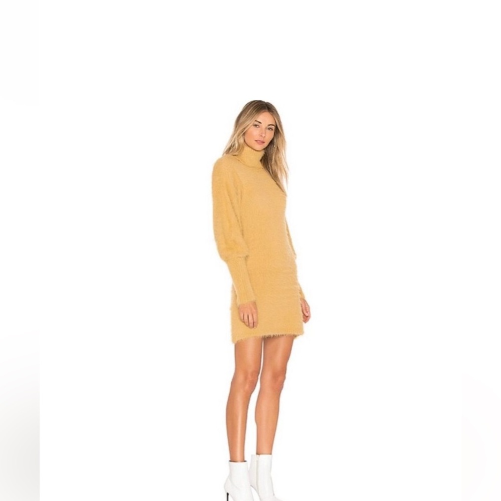 Free People cozy Turtleneck Boho Mini Sweater Dress, SZ S.